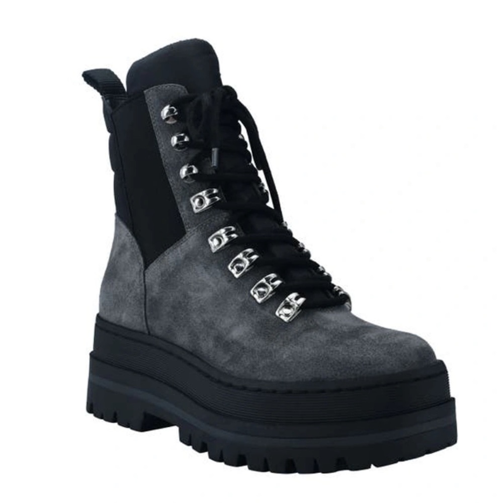 Marc Fisher Plune Lace-Up Lug Sole Bootie